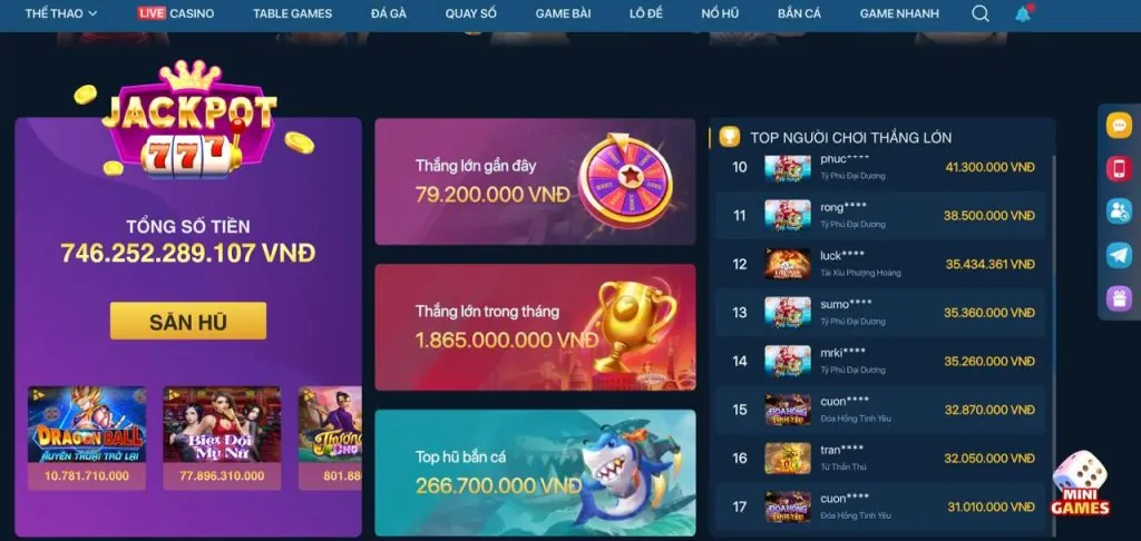 Thưởng nạp lại sòng bạc 1888bet